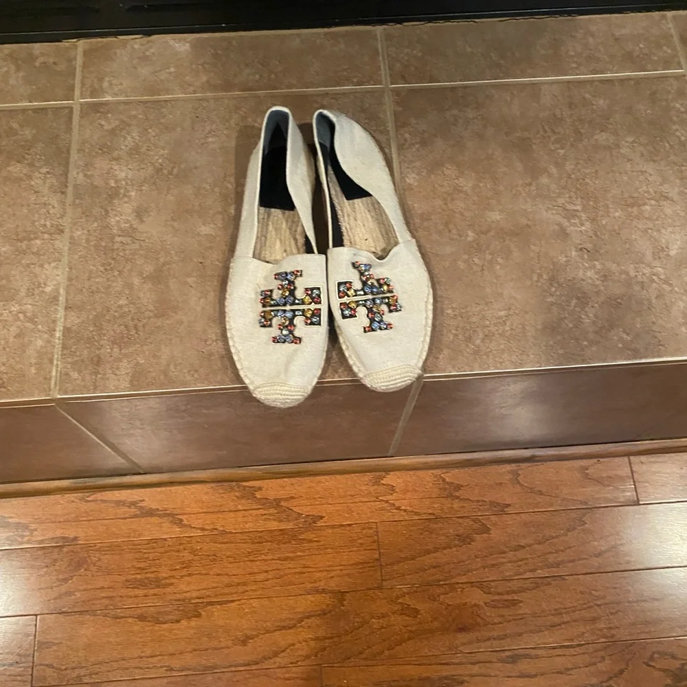 Tory Burch Multicolor Embellished Espadrilles - Picture 9 of 11